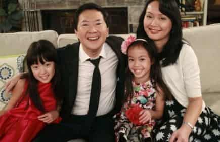 Ken Jeong spouse, Tran Ho and daughtes